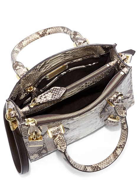 Michael Kors Python Casey Satchel 